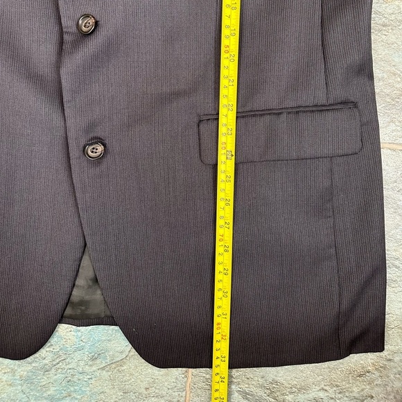 Lauren Ralph Lauren Sport Coat Mens 44L Dark Gray Wool Two Button Blazer Lined - Picture 9 of 10